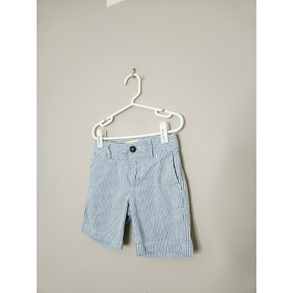 MINI BODEN Stripe Seersucker Shorts